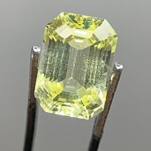 Certified Lemon Sapphire Gemstone